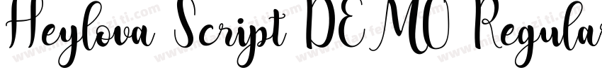 Heylova Script DEMO Regular字体转换